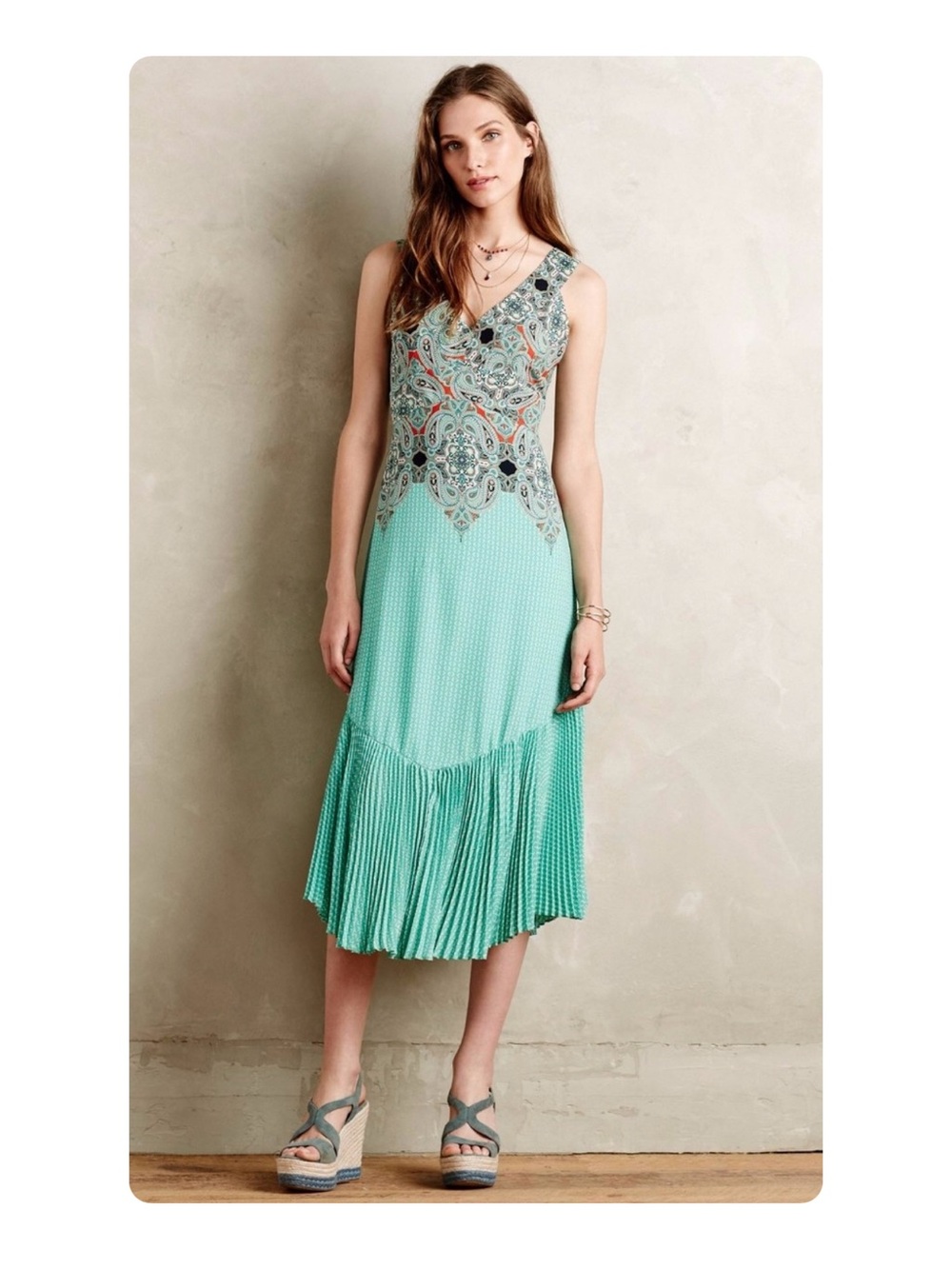 ★ Maeve Midi Spring/Summer Wedding Guest Seasonal Staple Teal Midi Dress 2 ★